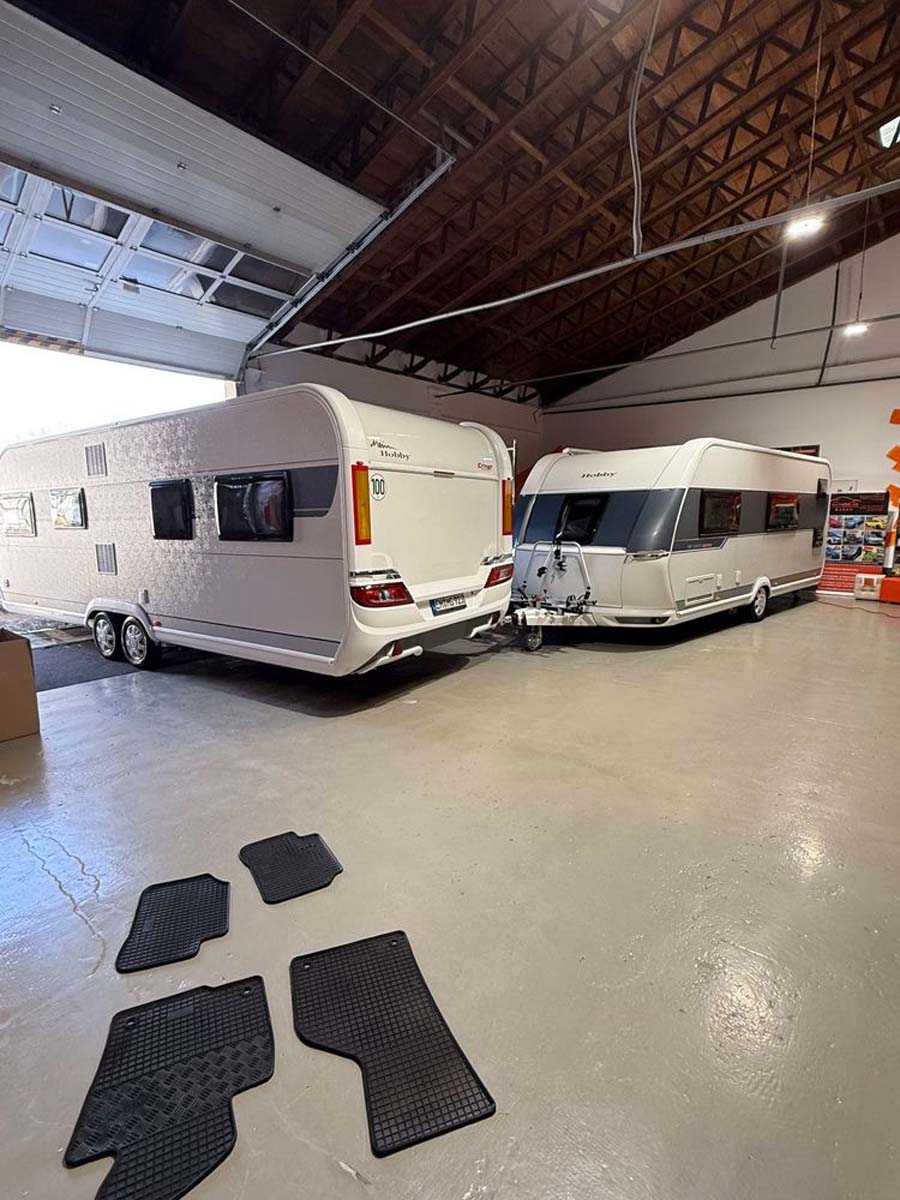 Keramikversiegelung beim Wohnwagen