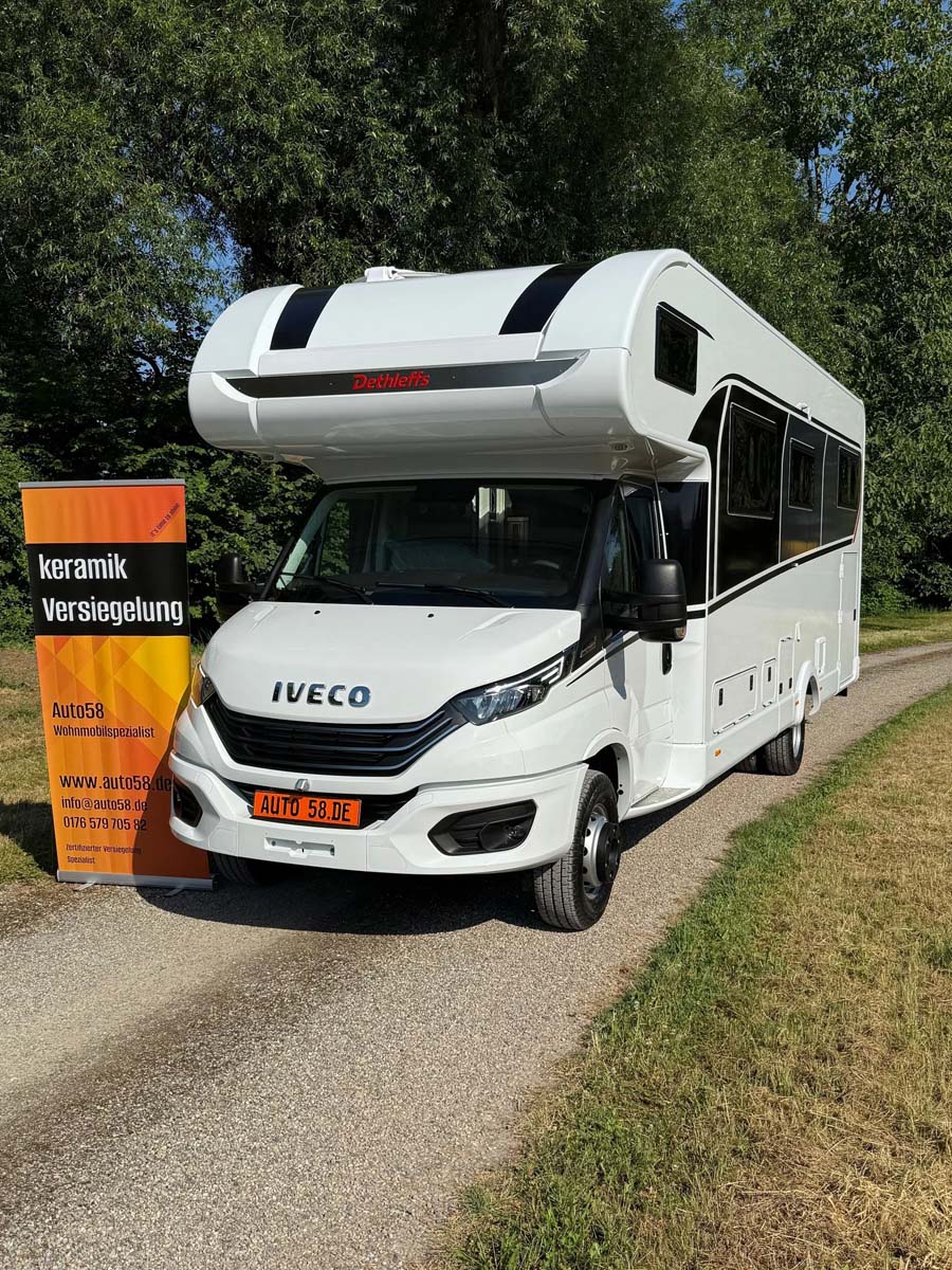 Keramikversiegelung beim Wohnmobil