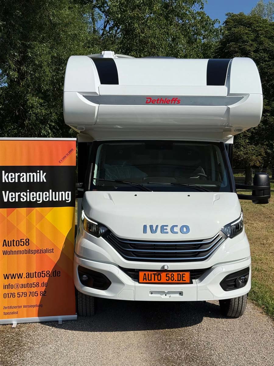 Keramikversiegelung beim Wohnmobil