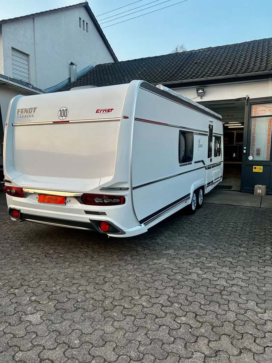 Keramikversiegelung beim Wohnwagen